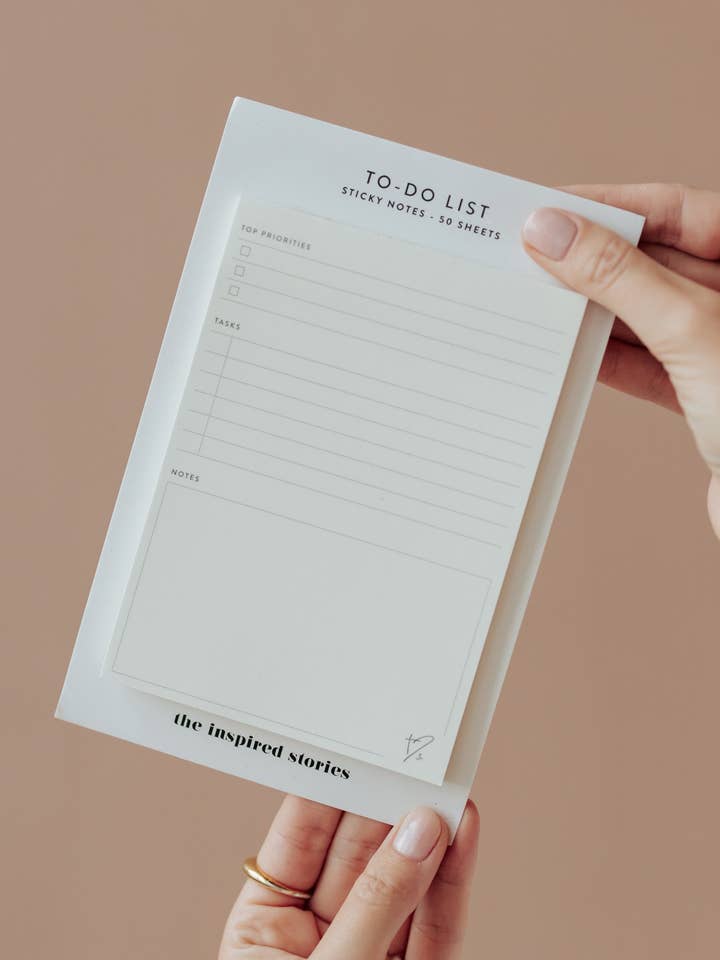 To-do Sticky Notes for wholesale by The Inspired Stories