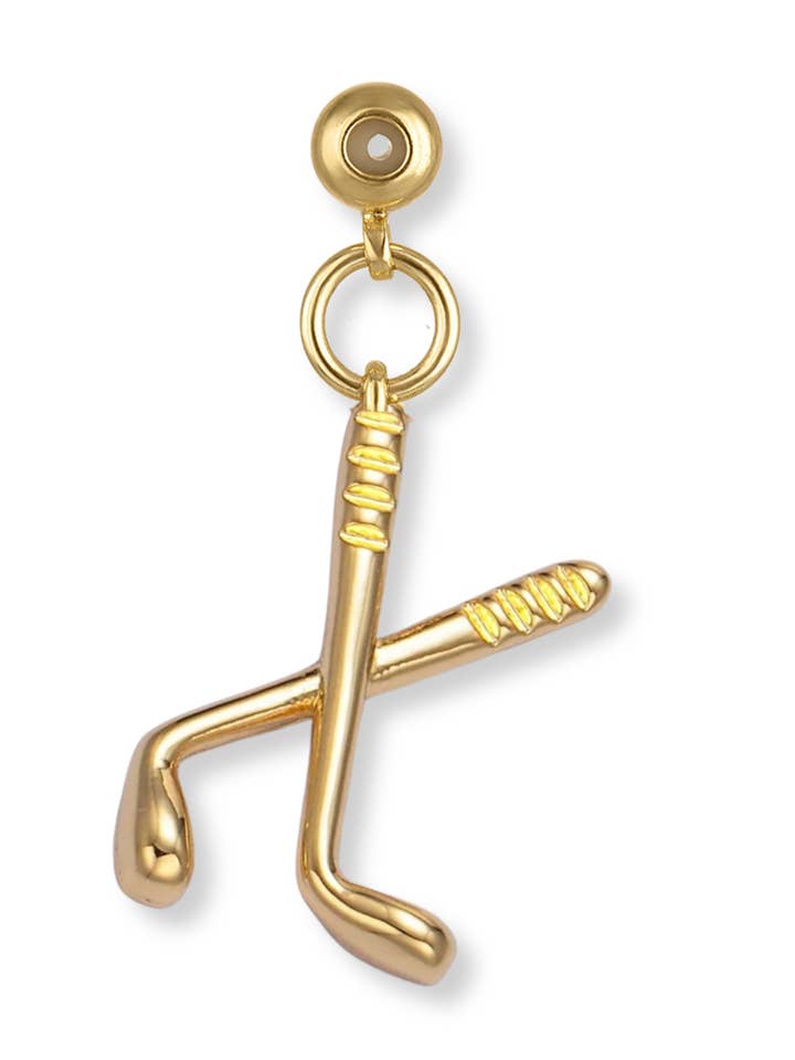 Hockey Sticks Grip Charm for wholesale by Kinsey Designs