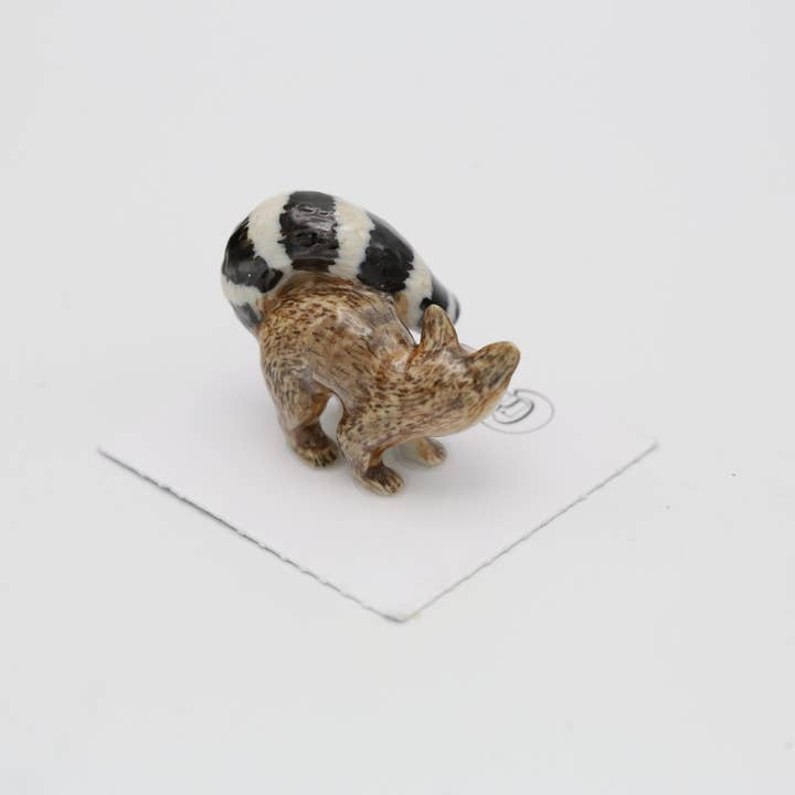 Little Critterz – wholesale Dekorativ statyett – Miner Ringtail katt porslin Miniatyr