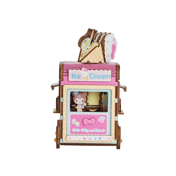 Hands Craft - Wholesale Puzzle - Kids - 3D Wooden Music Box Puzzle: Hello Kitty® Ice Cream Truck4