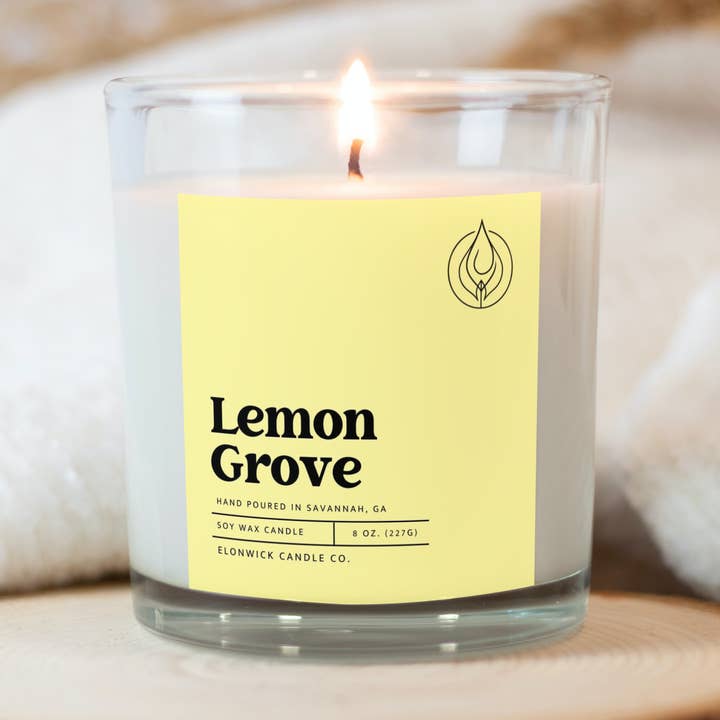 Lemon Grove for wholesale by ElonWick Candle Co.