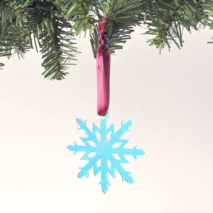 Adorno de copo de nieve, Navidad para venta al por mayor de Em And Me Studio