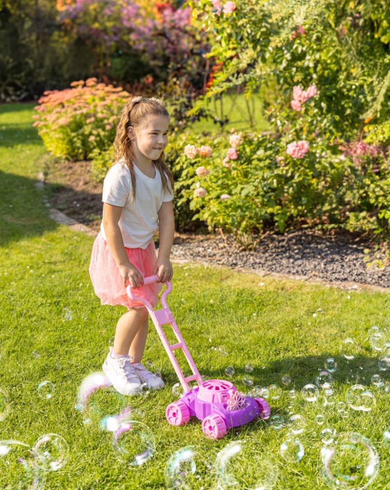 PUSTEFIX – Engroshandel Tryllestav med bobler - Børn – PUSTEFIX boble-plæneklipper pink4