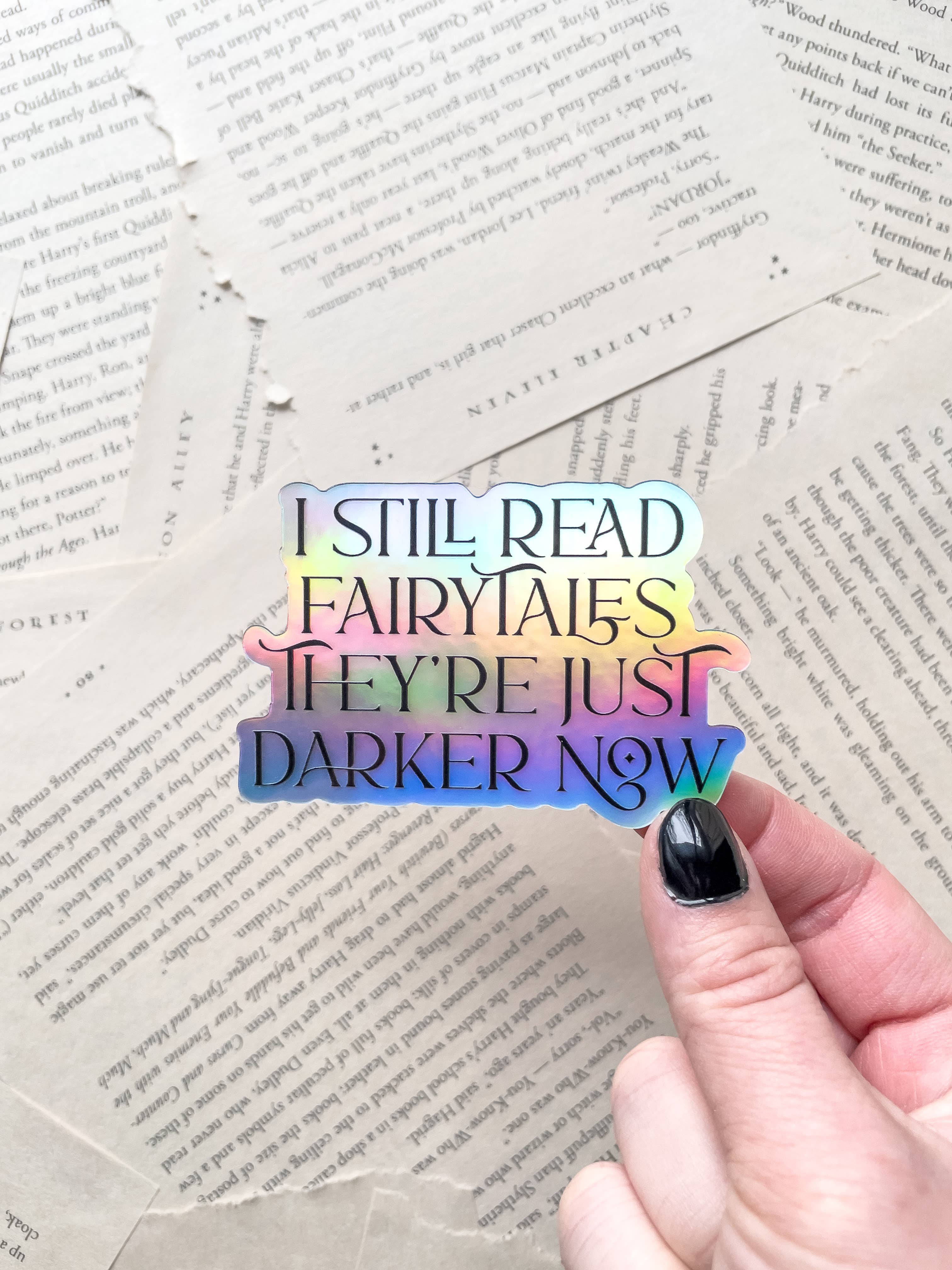 Meaggie Moos - Wholesale Sticker - Darker Fairytales Bookish Reader Waterproof Vinyl Sticker2