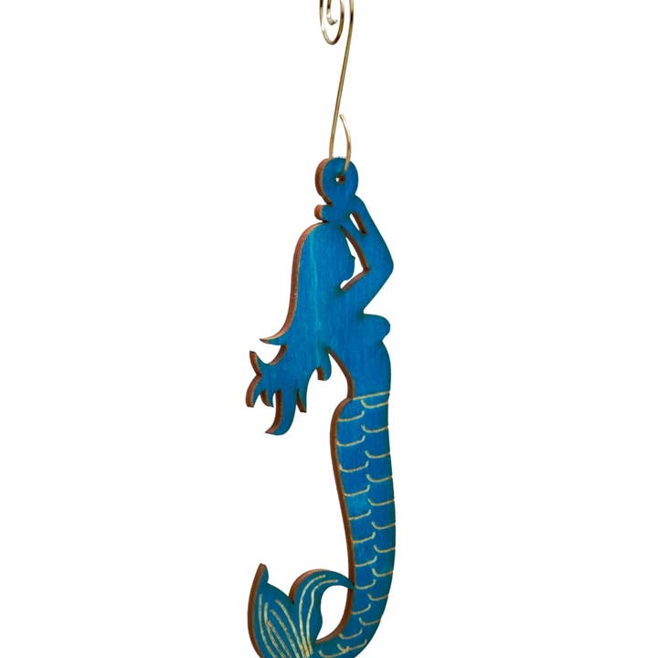 Mermaid Ornament #9928 for wholesale by Green Tree Jewelry