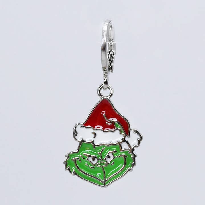 Grinch Silver Charm CH-324 för wholesale av Treasure Jewels Inc.