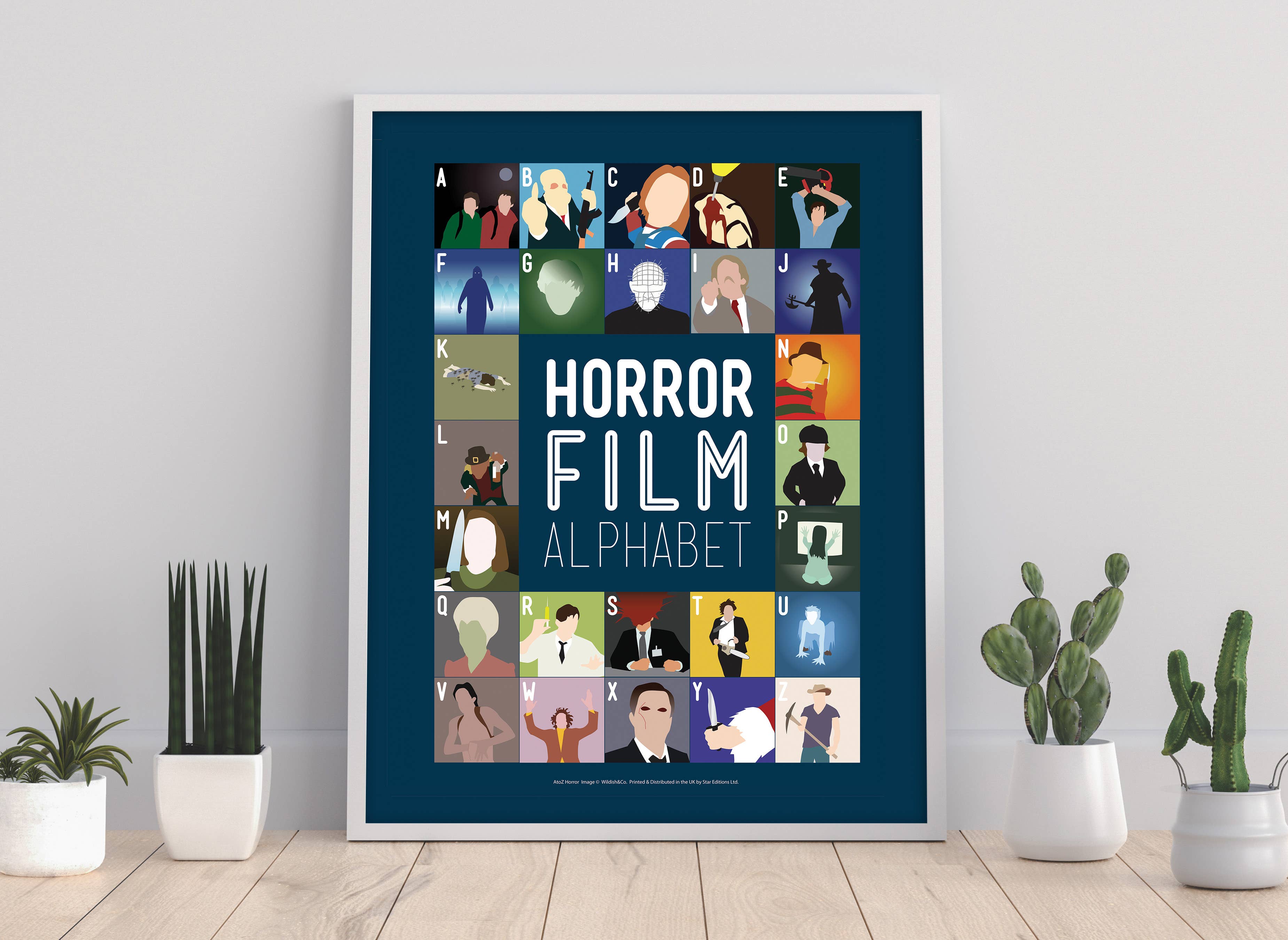 Star Editions - Vendita all'ingrosso Stampa artistica - Horror Film Alphabet - Stampa artistica premium 11X14»0