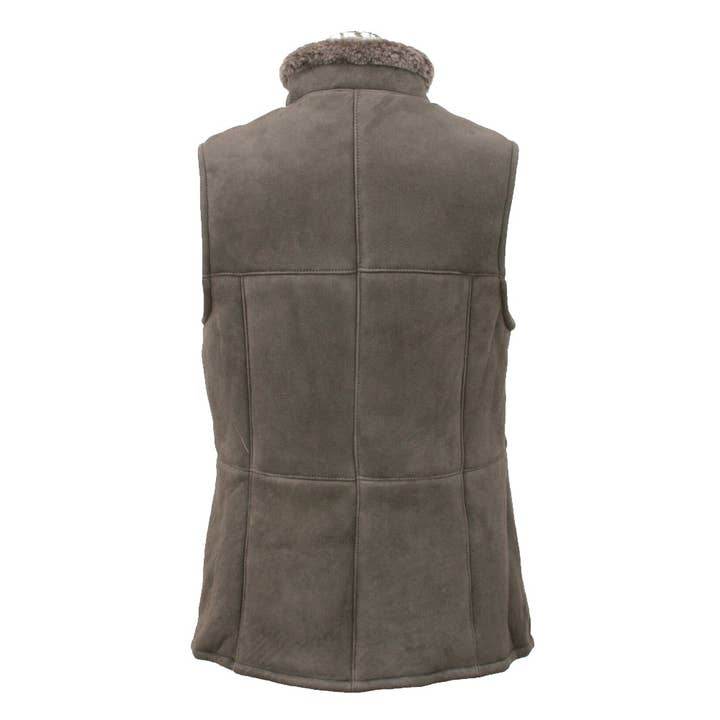 Dark Vizon Gilly Ladies Sheepskin Gilet for wholesale on Faire