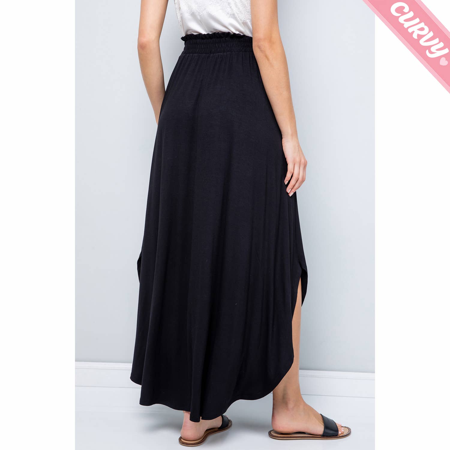 Sweet Lovely by Jen - Wholesale Skirt - Women's - PLUS SIZE KNIT JERSEY MAXI SKIRT14