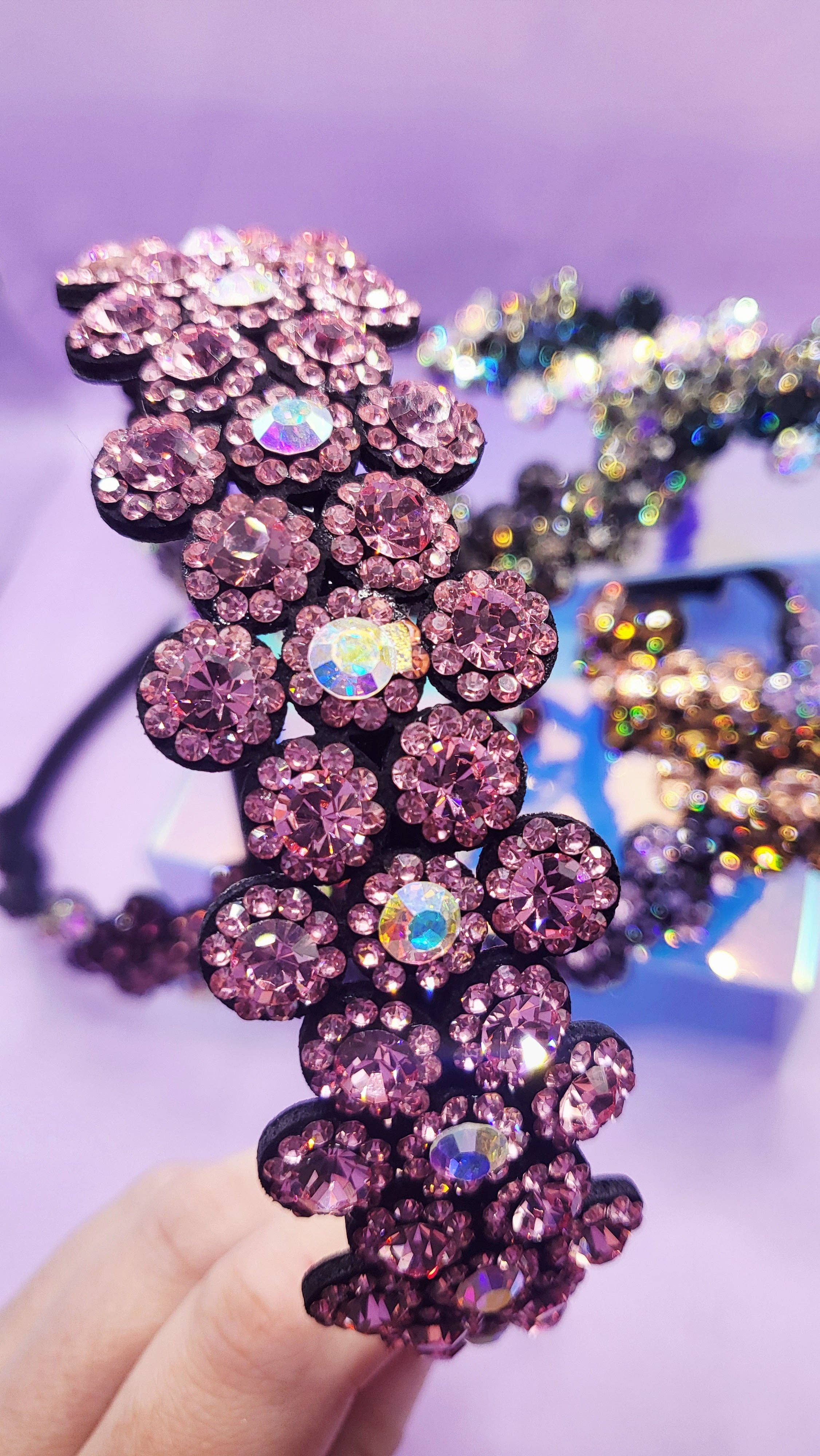 Arya Jewellery Wholesale – wholesale Pannband - Dam – Vacker blomkristallhårband9