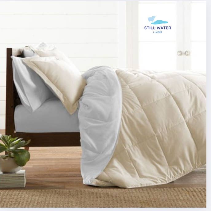 Still Water Linens - Wholesale Down Comforter - Still Water Linens Reversible Down Alternative Comforter11