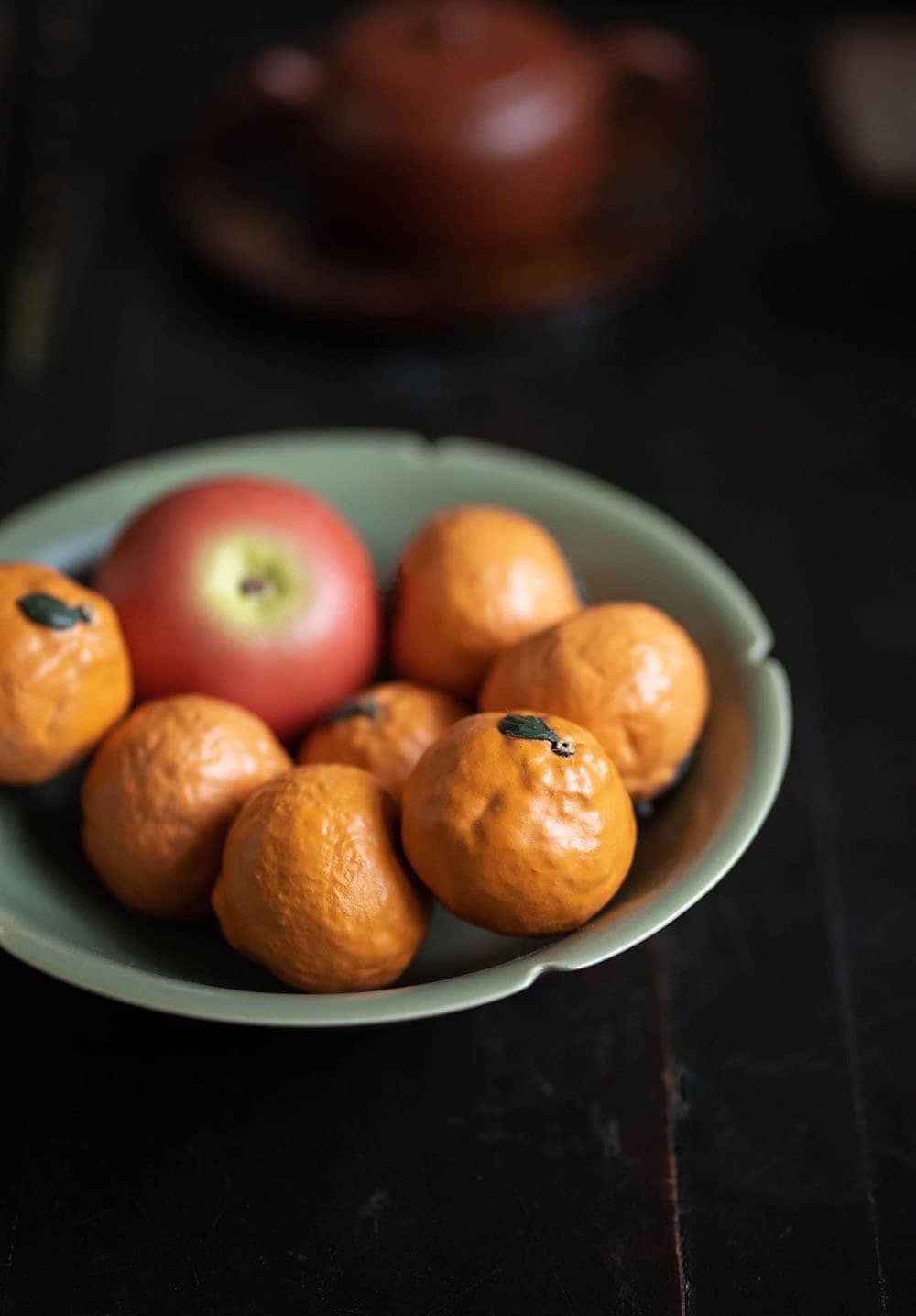 Gohobi （We cover U.S. import duties） - Vendita all'ingrosso Decorazioni da tavolo - Gohobi, ceramica fatta a mano, argilla YiXing, mela rossa e verde, ornamenti per tè per animali domestici, tè cinese Gongfu, accessori fotografici per tè giapponese coreano, unici7