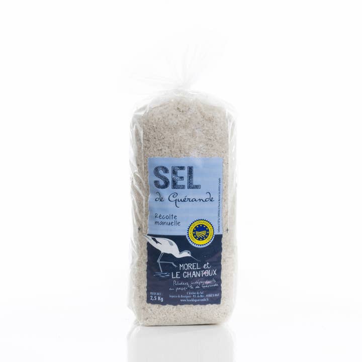 Guérande Salt PGI 5 kg bag for wholesale by L'atelier du sel - Morel & Le Chantoux
