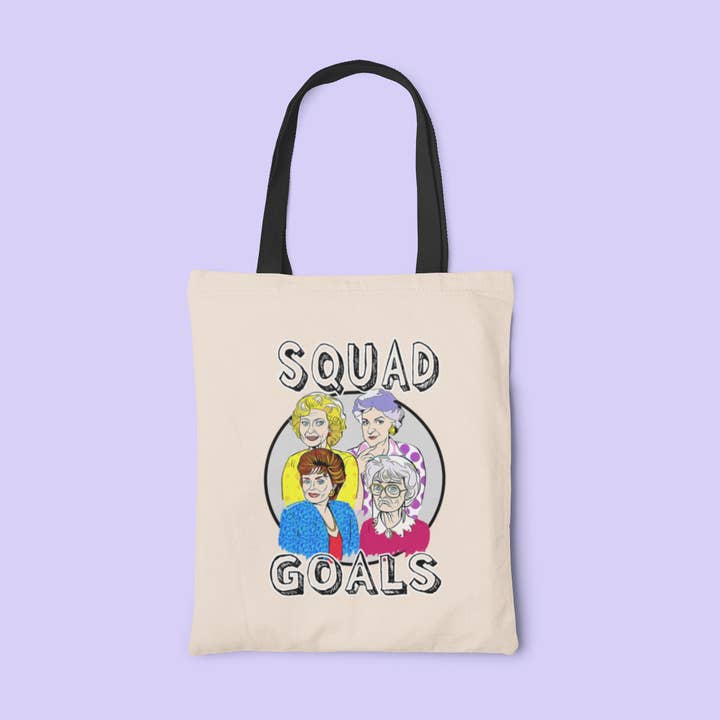 Bolso Tote Chica Squad Goals Golden para venta al por mayor de Calm Down Caren