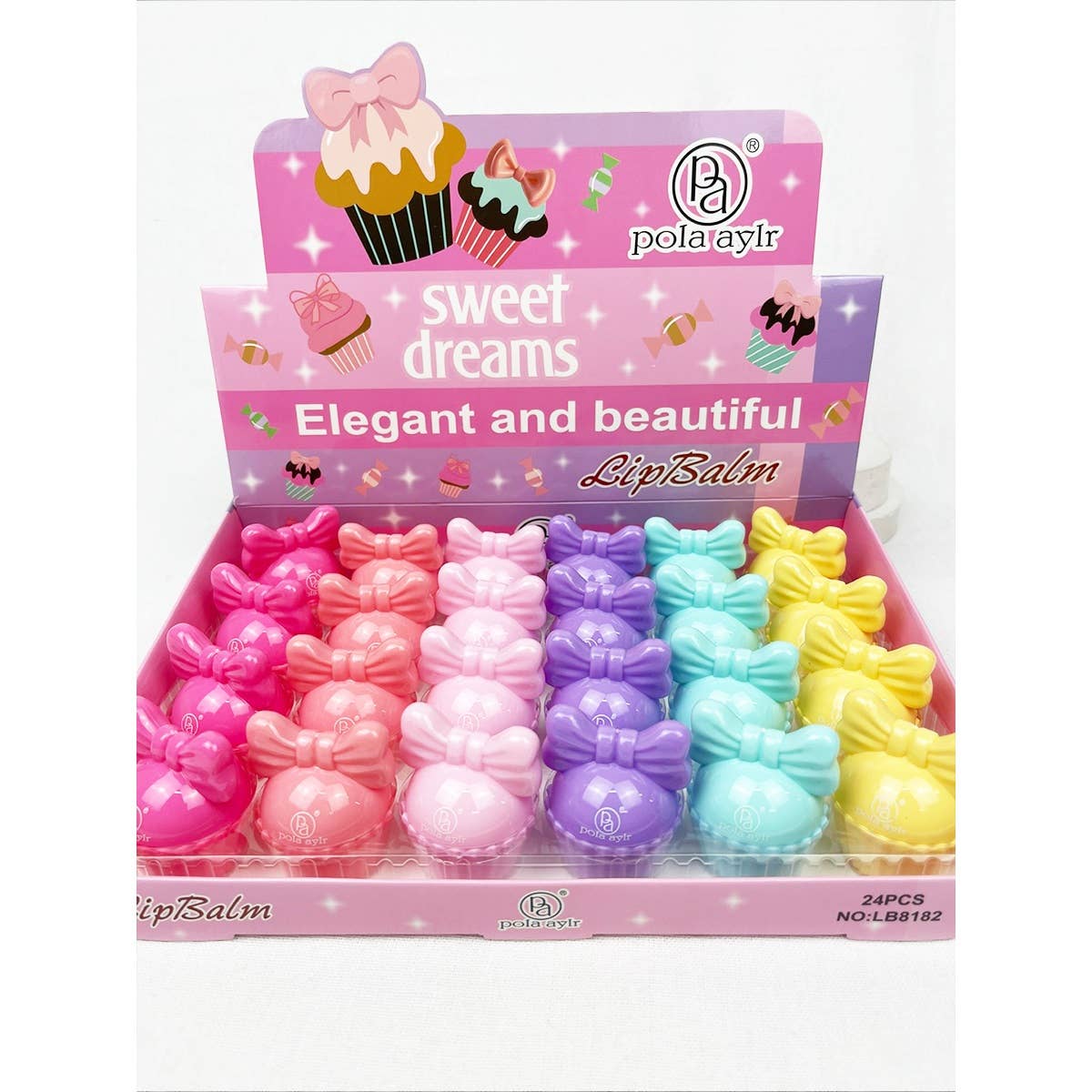 MIX COLOR Cupcake Lip Balm with Scents for wholesale on Faire7