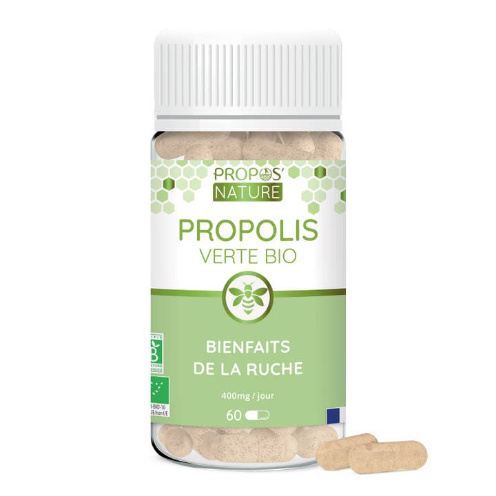Bio Grüner Propolis - Immunität - 60 oder 120 Kapseln für den Großhandel von Propos'Nature