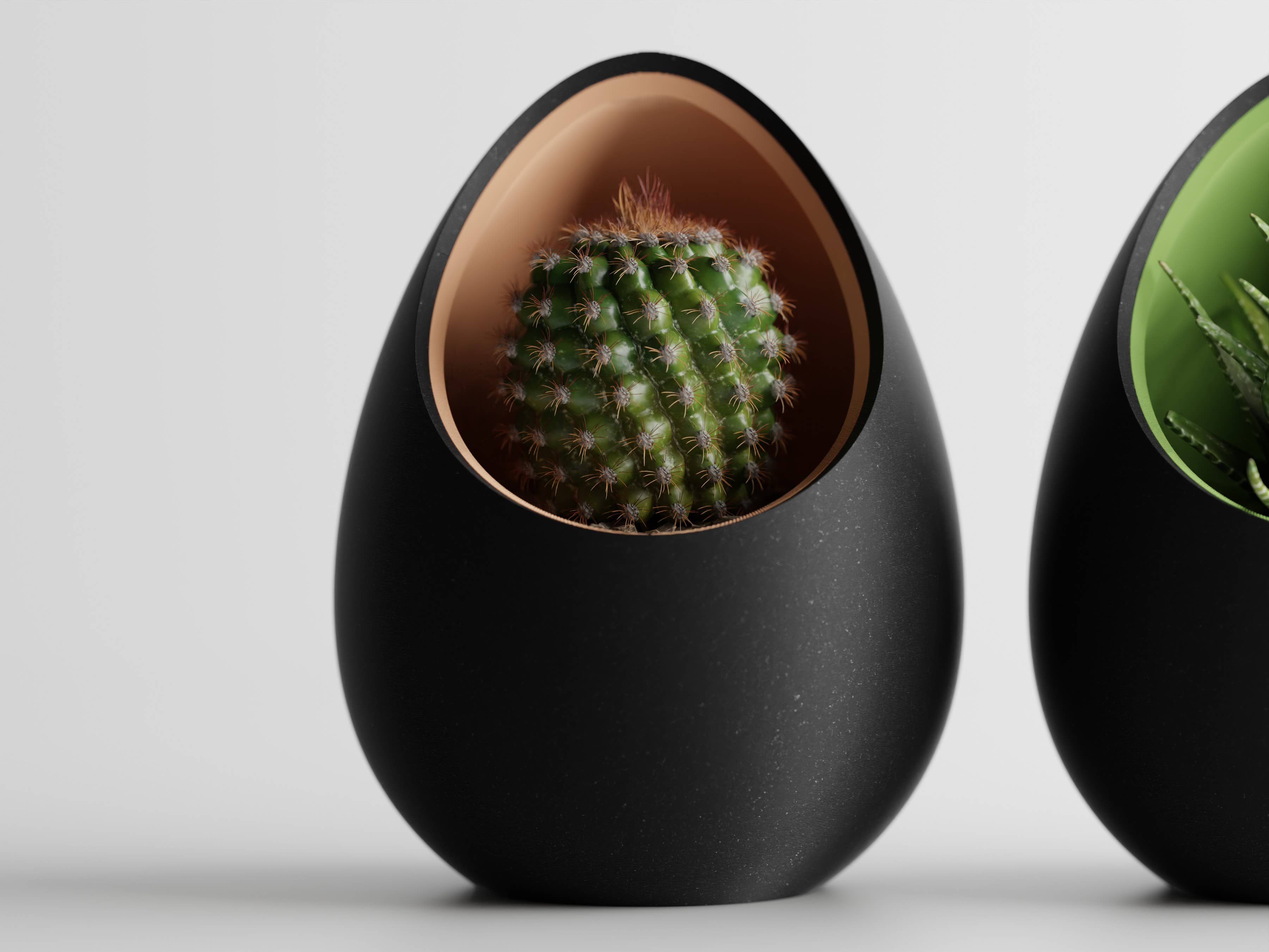 The Butler's Company - Wholesale Plant Pot - Succulent Plant Pot Egg Shape | Easter Candy Dish Container 0