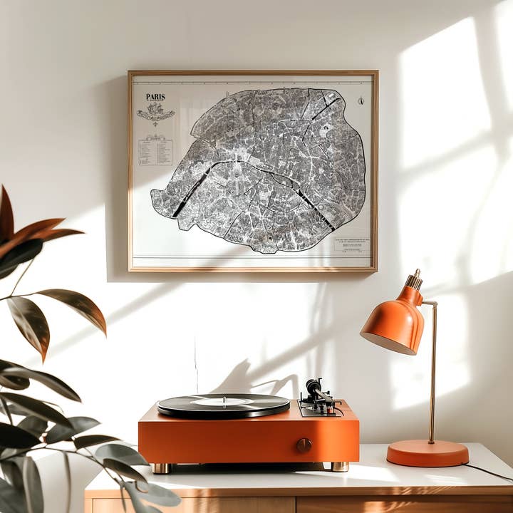 EMILIE ETTORI ILLUSTRATION - Wholesale Art Print - Paris Map Poster4