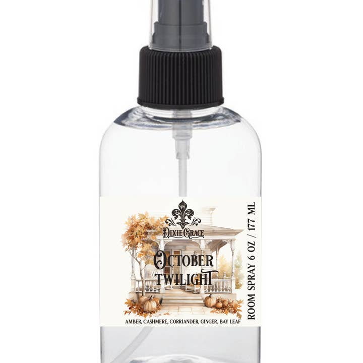 Dixie Grace - Wholesale Room & Linen Spray - October Twilight - 6 oz Room Spray