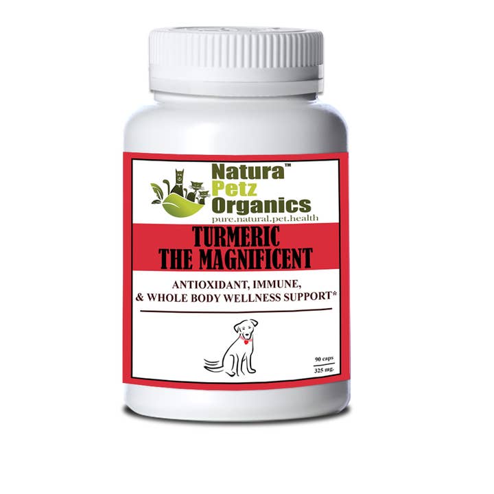 Natura Petz Organics - Wholesale Pet Supplement - Cat/Dog - Turmeric the Magnificent Antioxidant, Immune & Whole Body Wellness Support *