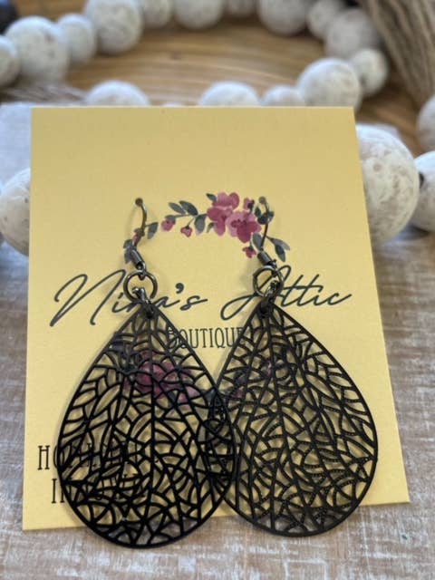 Black Tear Drop Leaf for wholesale by Nina’s Attic