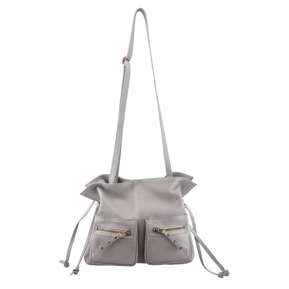 Cadelle Leather - Wholesale Crossbody Bag - Women's - Jillian Drawstring Crossbody | Moss Green12