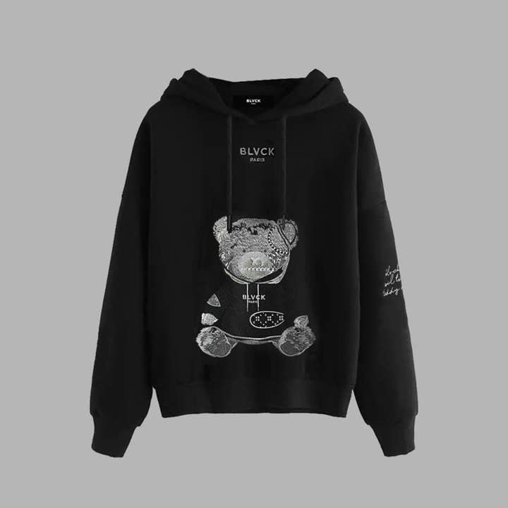 Blvck Evil Twin Teddy Bear Hoodie for wholesale by Blvck Paris