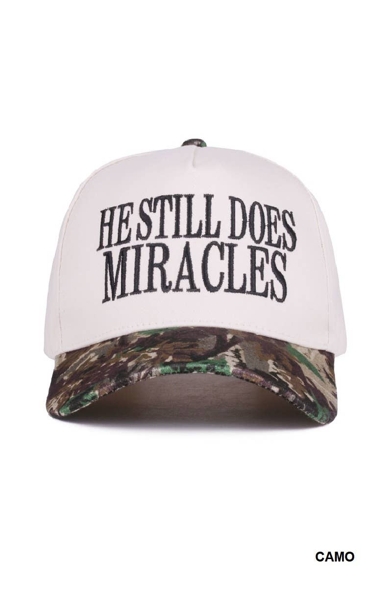 Vanilla Monkey - Wholesale Baseball Cap - Women's - He Still Does Miracles Two Tone Canvas Cotton Cap2