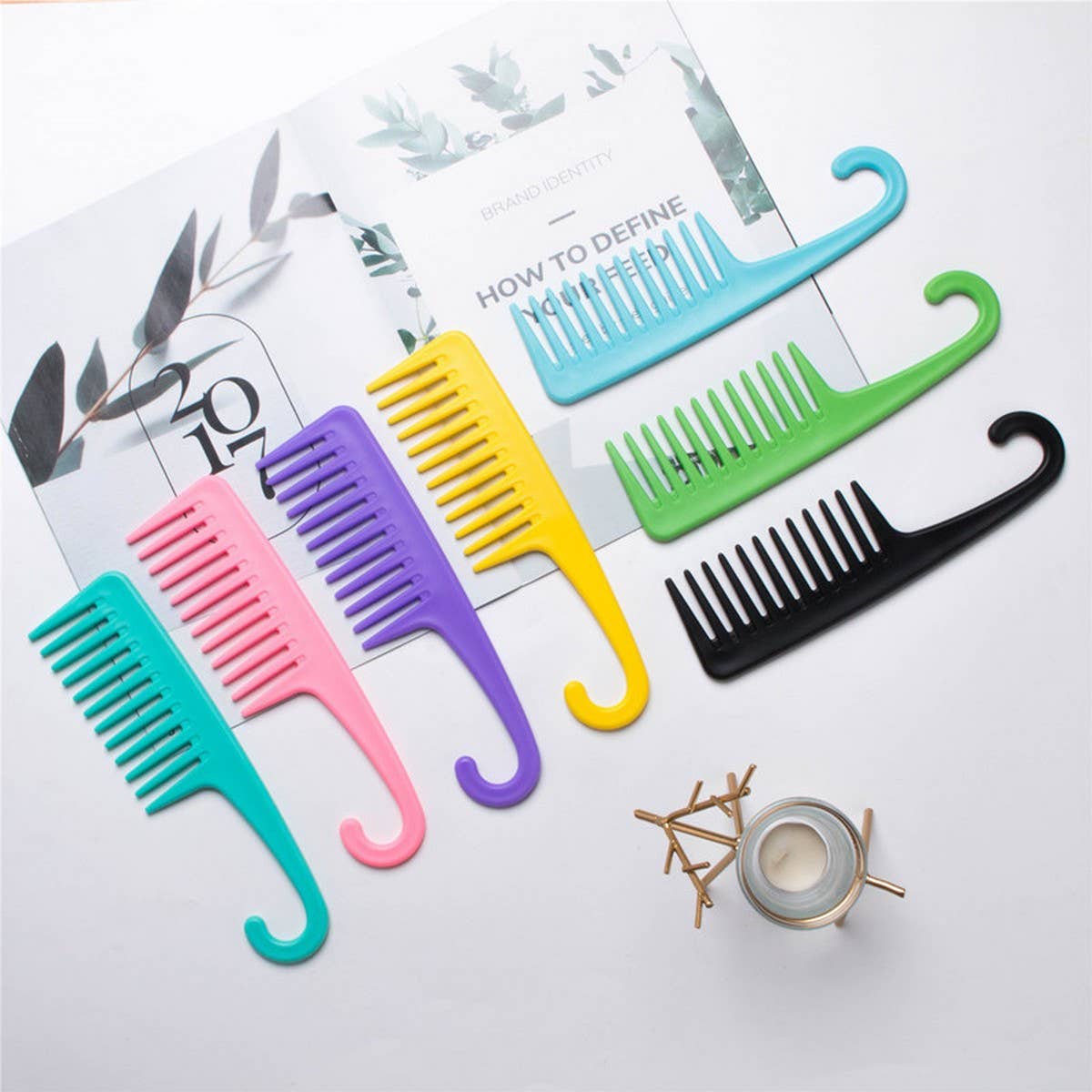 NINEXIS - Wholesale Hair Brush/Comb - CWAHA3178_THE HOOK CAN HANG LARGE TOOTH STRAIGHT HAIR COMB6