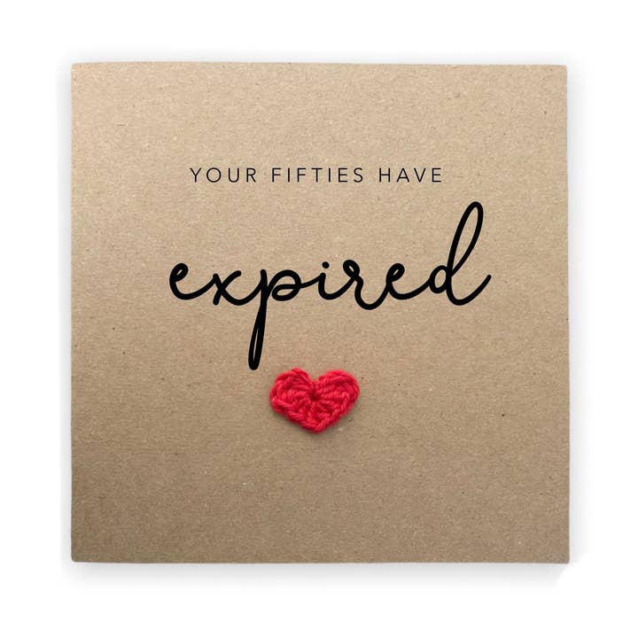 Fifi's Handcrafted - Wholesale Birthday Card - Funny 60th Birthday Card For Her, You're Fifties Have Expire