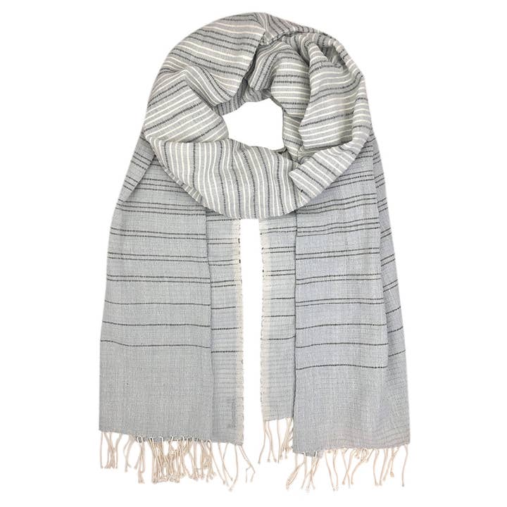 SLATE + SALT - Wholesale Scarf - Women's - Ethiopia Handloom Wrap Scarf3