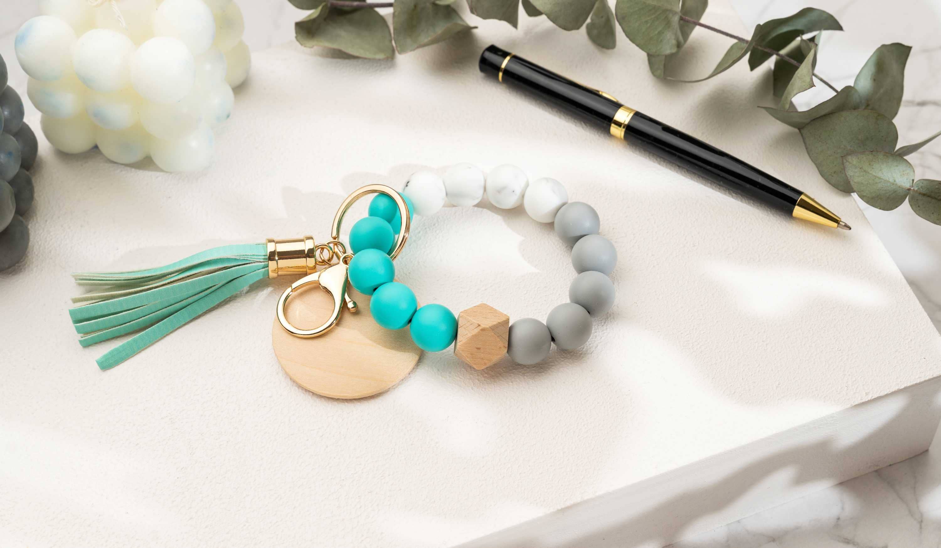 American Leather Goods - Wholesale Keychain Bracelet - Keychain With Wristlet Bangle Bracelet, Keyring Bangle0