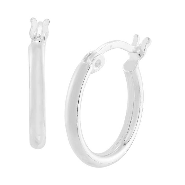 Silpada 'Time to Shine' Small Hoop Earrings in Ste for wholesale by Silpada