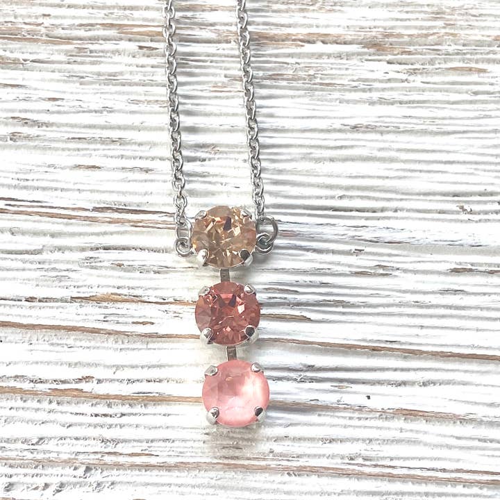 VB&CO Designs Handmade Jewelry - Wholesale Jewelry Set - Crystal jewelry coral crush Swarovski boutique flamingo13