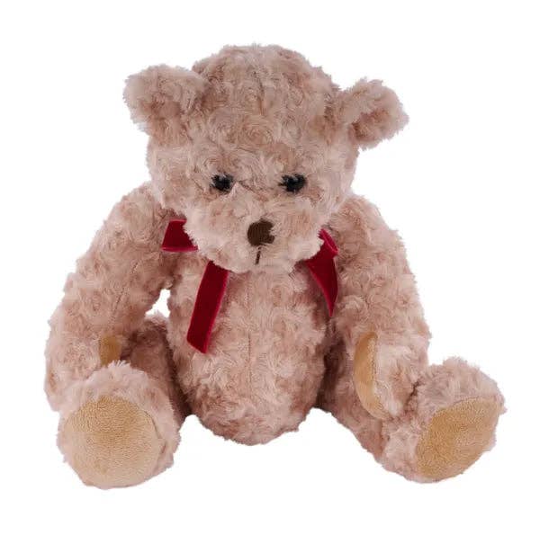 General Wholesale Inc - Wholesale Stuffed/Plush Toy - Kids & Baby - 12"H x 12"W Faux Fur Sitting Bear-Beige-SA0089010
