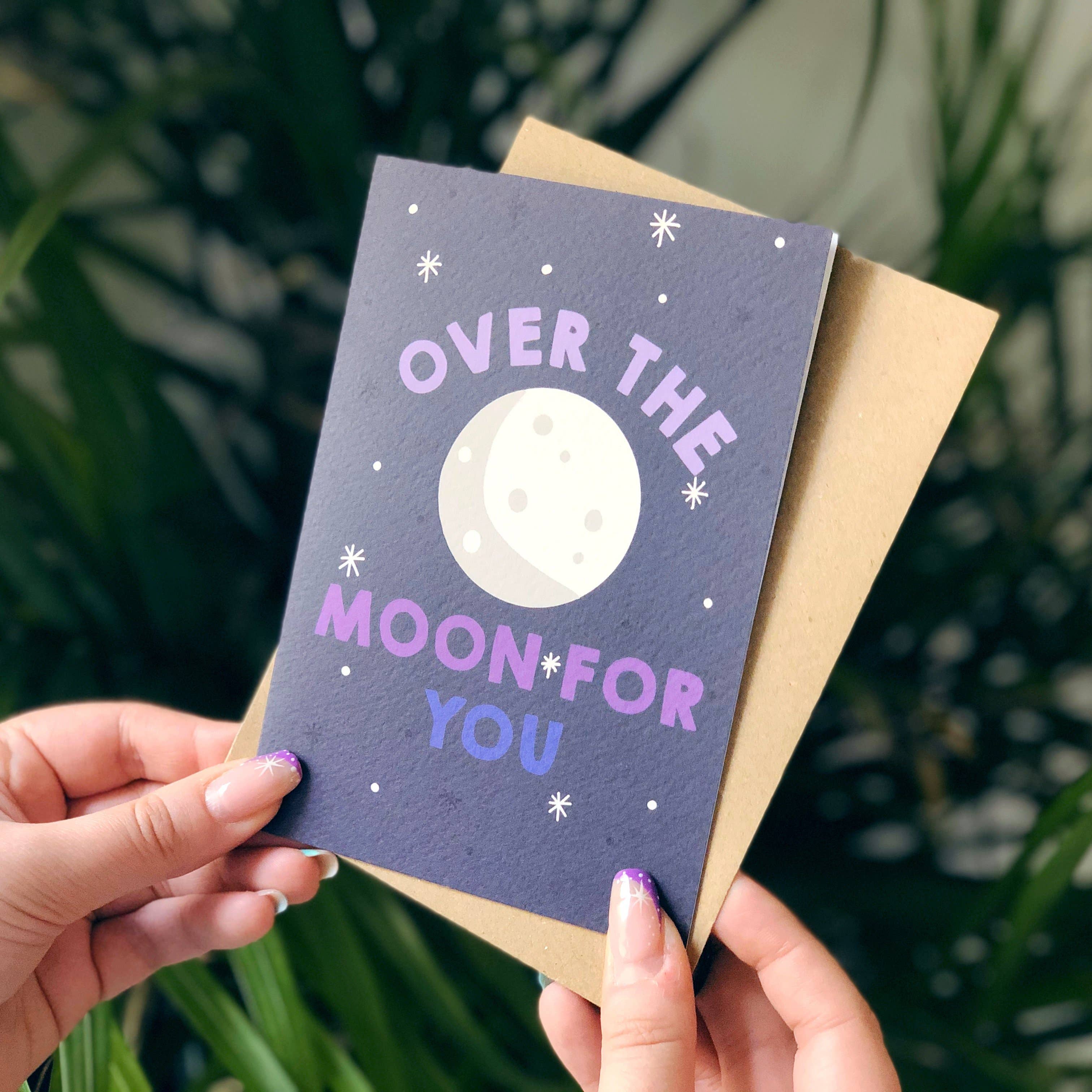 Xoxo Designs by Ruth - Venta al por mayor Tarjetas de amor - Tarjeta de Over The Moon For Tou2