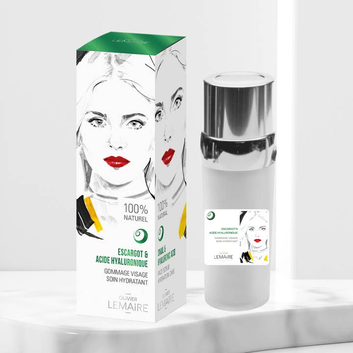 Exfoliante de caracoles y ácido hialurónico para venta al por mayor de Olivier Lemaire