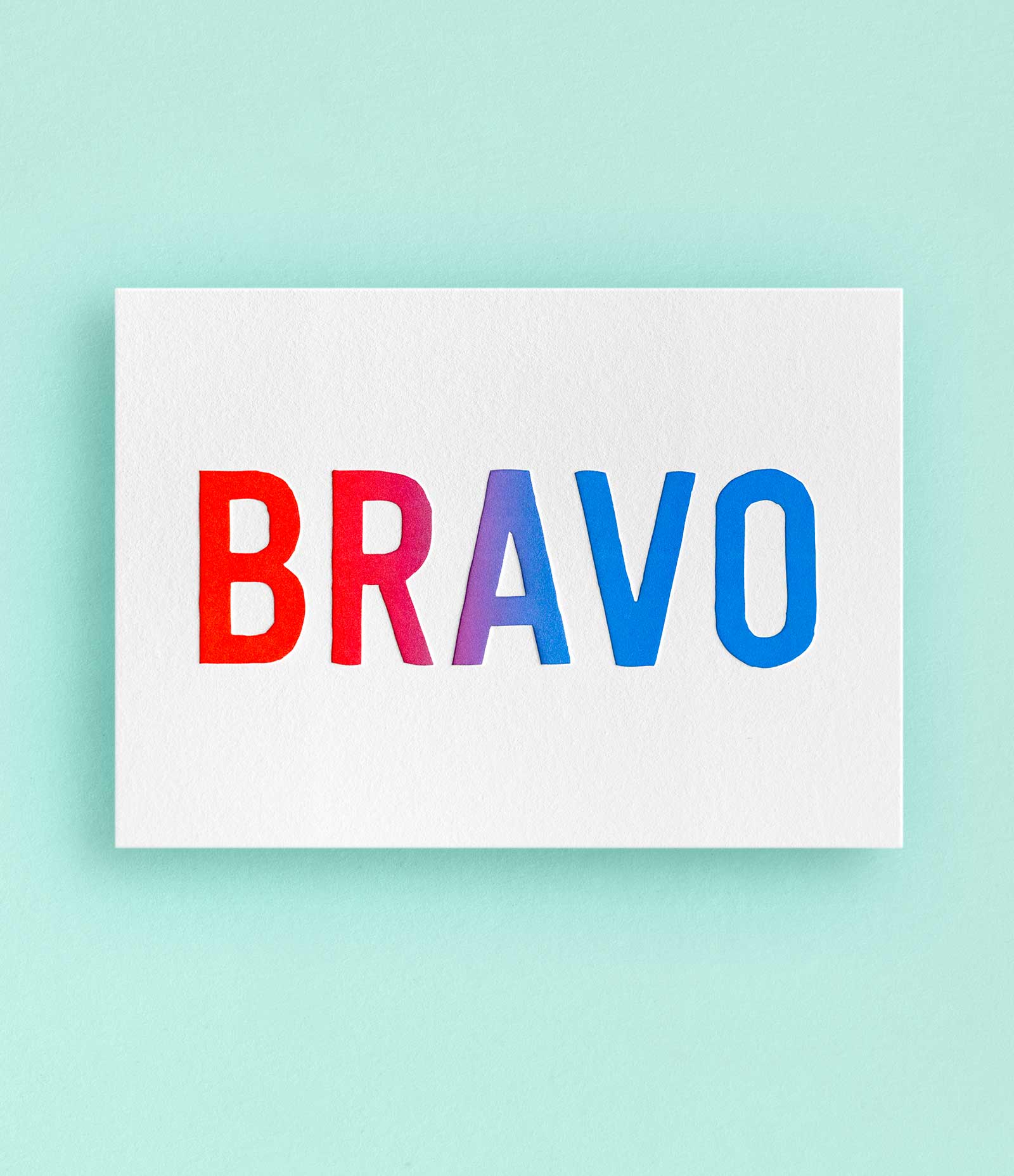 Letterpress de Paris - Wholesale Everyday Greeting Card - bravo0