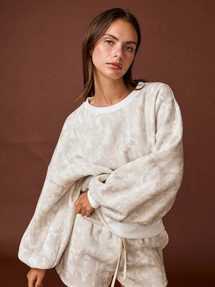 Papermoon - Wholesale Activewear Set - Women's - PX50791 - Woodland Camo Crewneck Set0