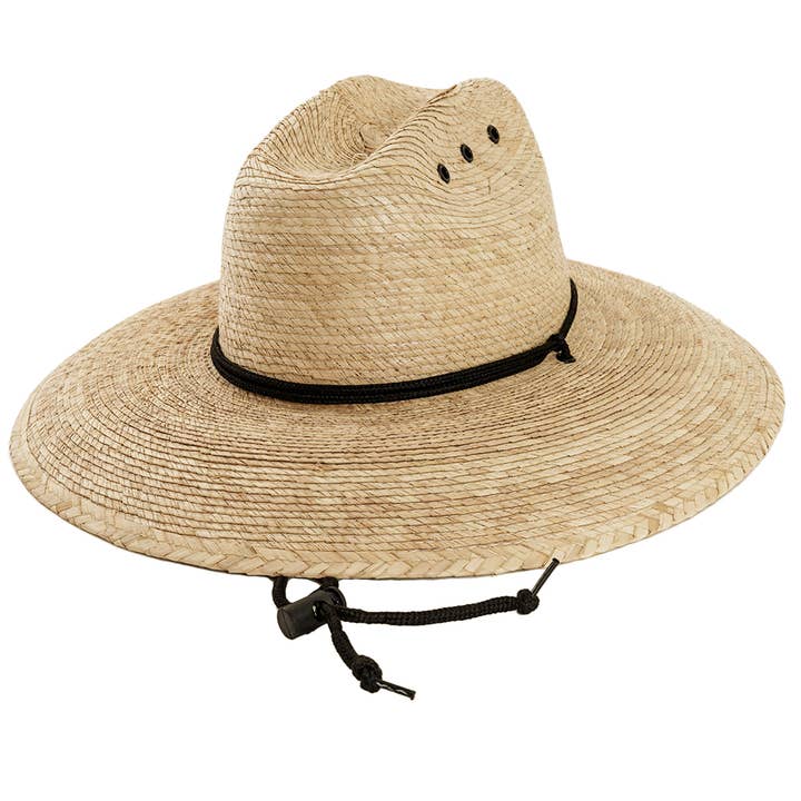 American Hat Makers - Wholesale Straw Hat - Unisex - Mexican Palm Lifeguard Sun Hat - Style Marlin8
