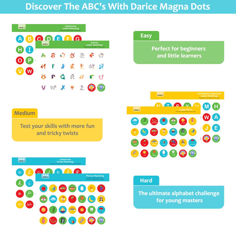 The Toy Group - Wholesale Magnet - ABC Magna Dots- Darice8