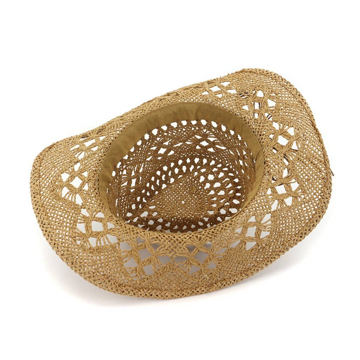 Syrrios Gifts LLC - Wholesale Straw Hat - Women's - Western Cowboy Cowgirl Straw Hat Sun Summer Beach Party10