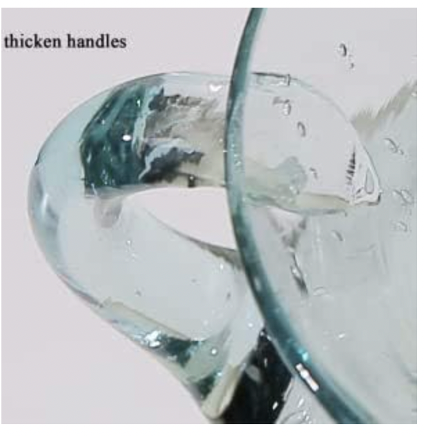 Noah Decoration - Wholesale Vase - Farmhouse Double Ear Blue Tint Glass Vase Large medium small10