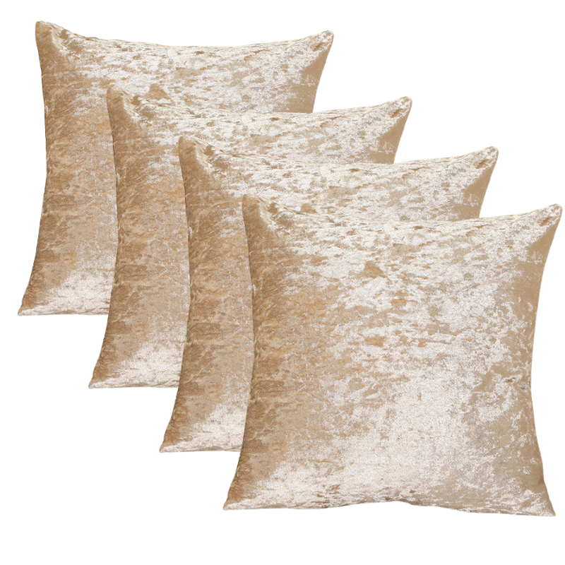 RKAAS HOME – wholesale Throw pillow cover – Crushed Ice Velvet Square Cushion Cover - Set of 2 pcs and 4 pcs (45 cm, 50 cm, 55cm, 60 cm)3