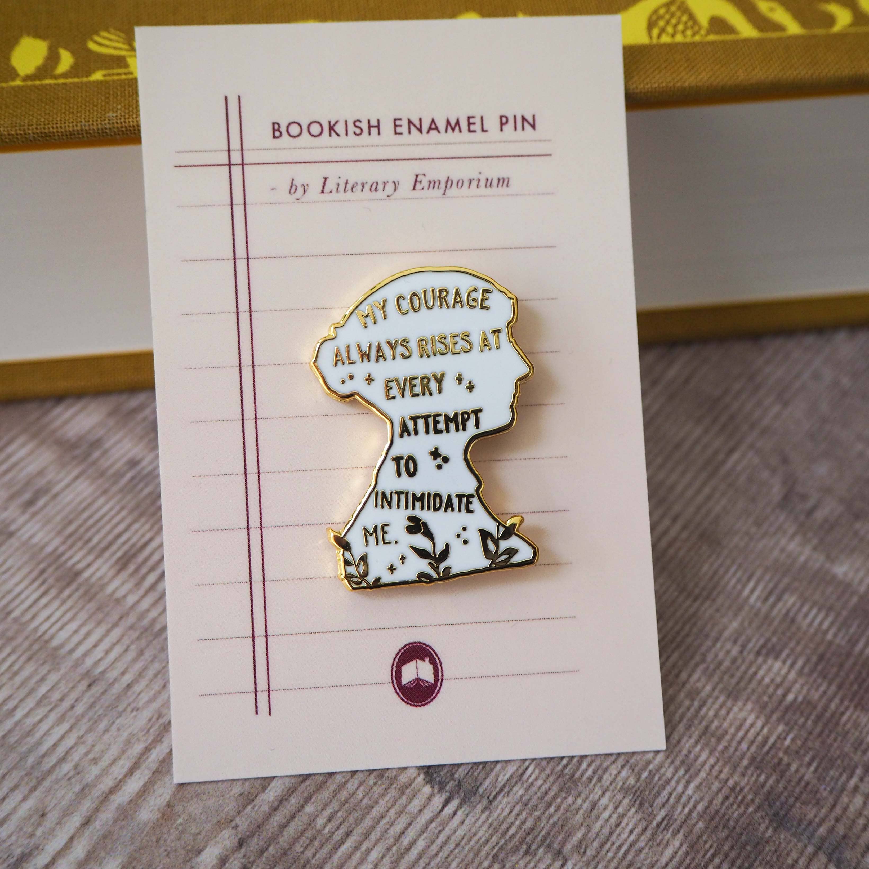 LiteraryEmporium - Vente Épinglettes/boutons - Badge en émail Pride & Prejudice Jane Austen1