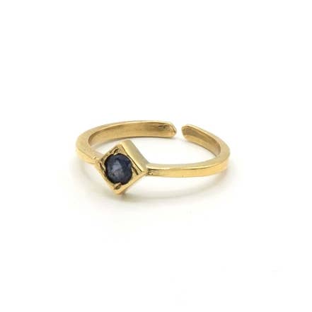 Fair Anita - Vente Solitaire - Bague ajustable - Iolite