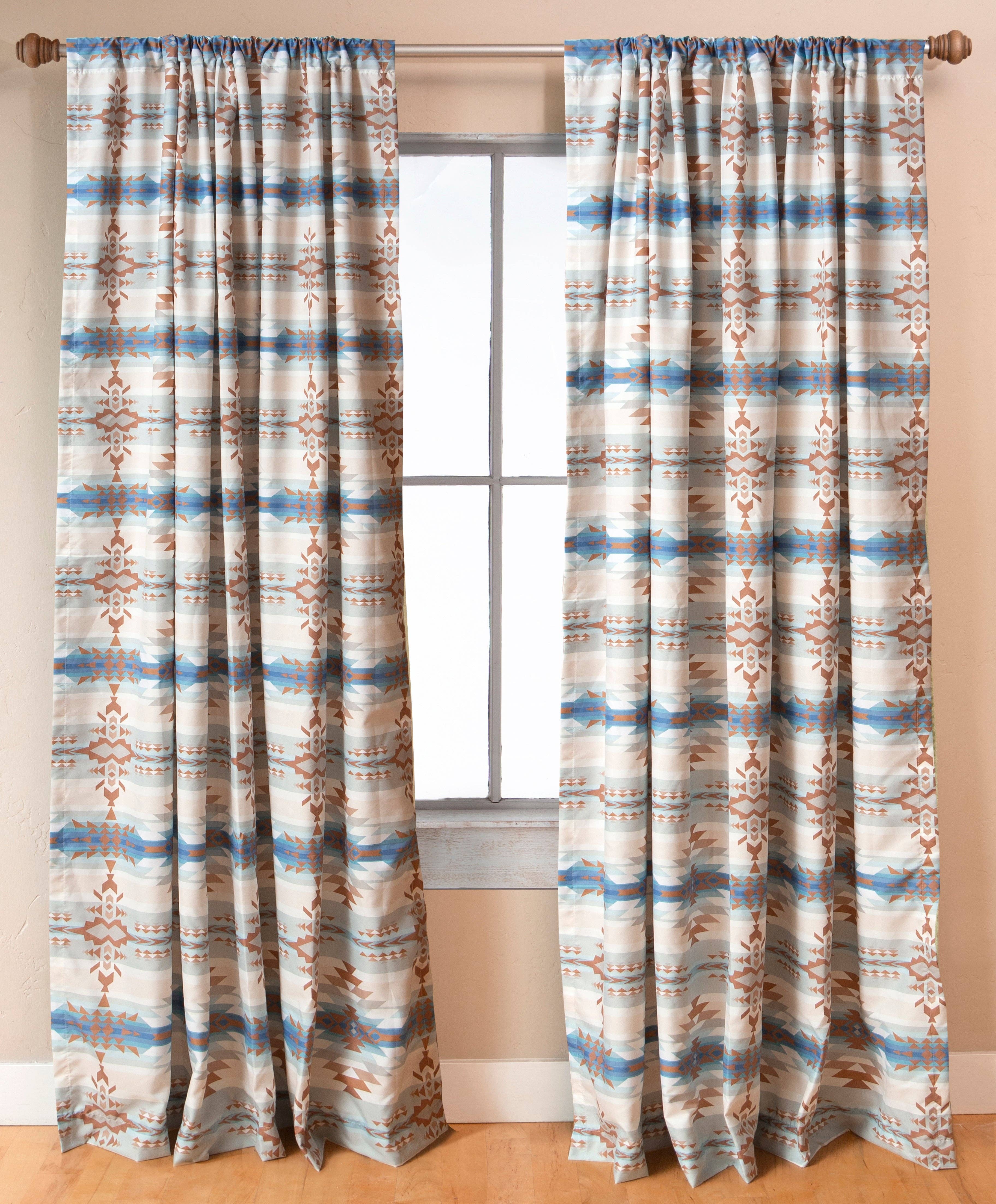 Linen Mart - Wholesale Curtain - Stack Rock Southwestern Curtain Panel Set0