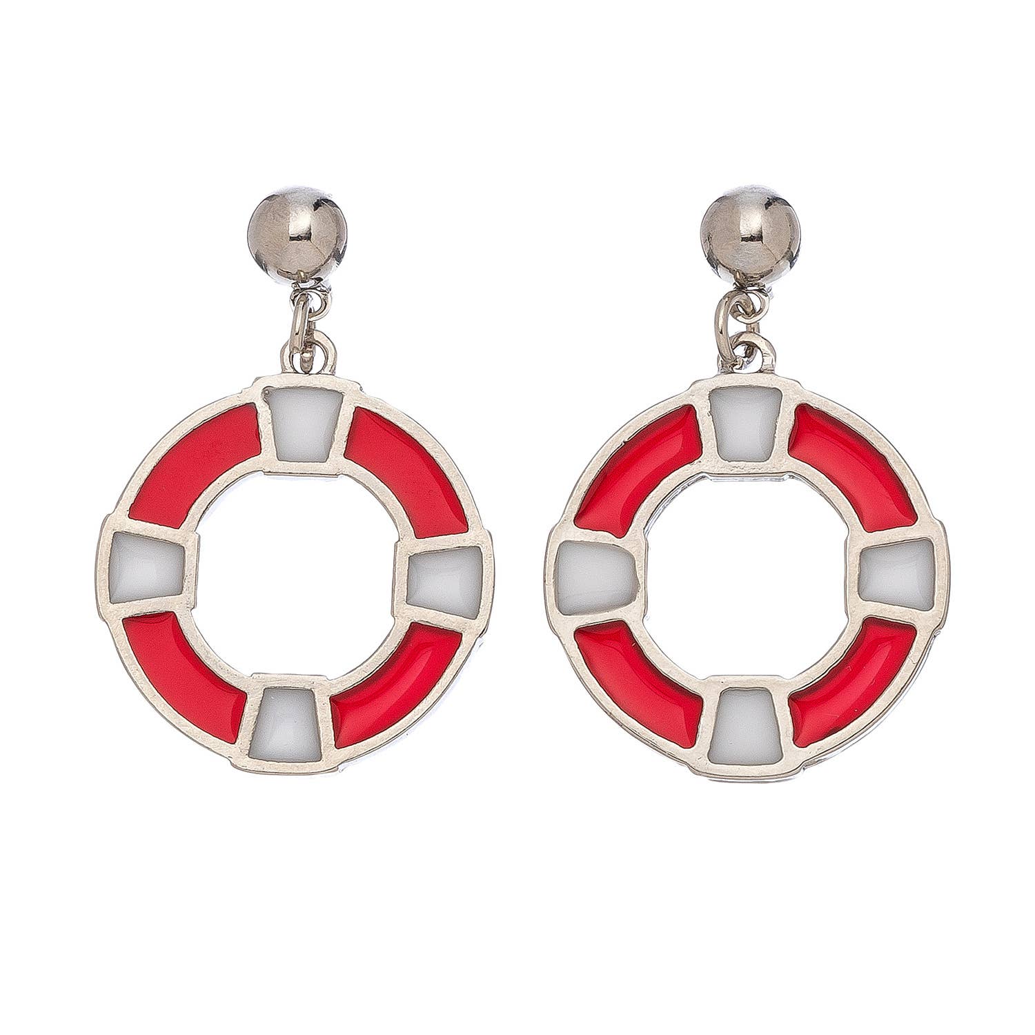 Elsie & Zoey - Vente Boucles d'oreilles pendantes - Boucles d'oreilles pendantes en vitrail, bijoux de plage à thème marin6