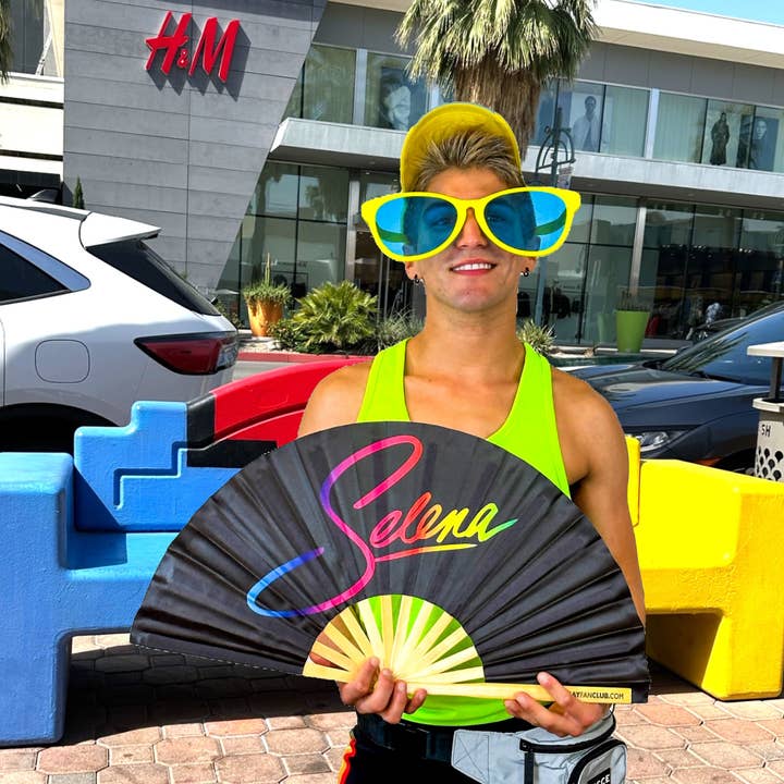 The Gay Fan Club - Wholesale Handheld Folding Fan - Selena Fan2