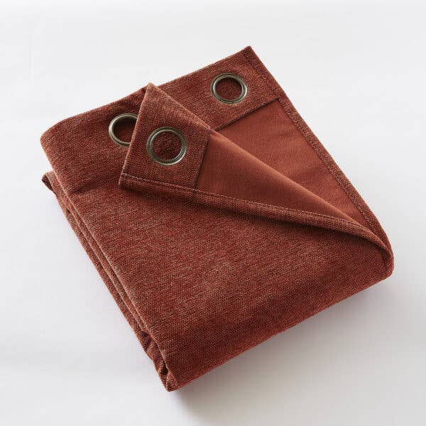 CURTAIN 140 x 180 cm BJORN Terracotta for wholesale by L'effet Papillon